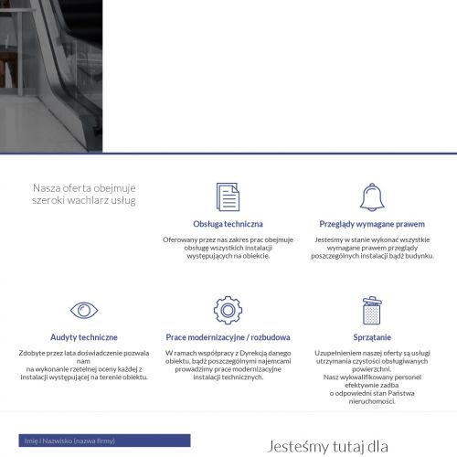 Utrzymanie techniczne instalacji obiektów - Warszawa