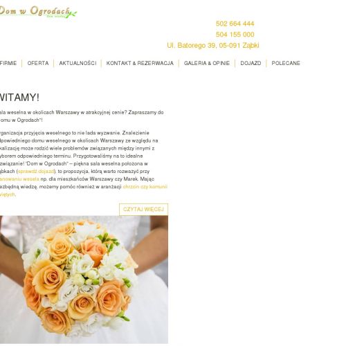 Dom weselny marki - Zielonka