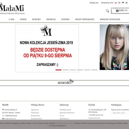 Ubrania dziewczęce sprzedaż hurtowa