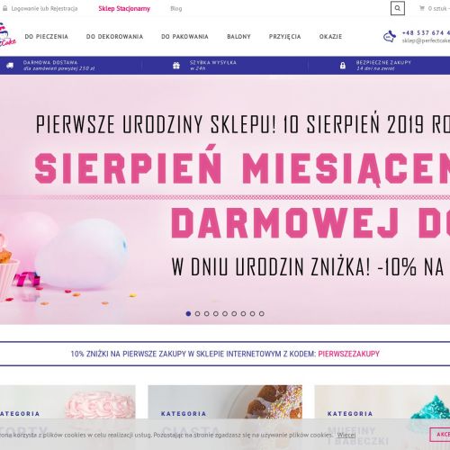 Warszawa - pudełko ozdobne na tort