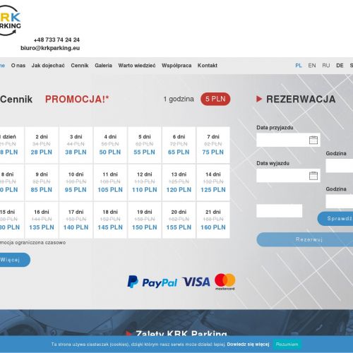 Kraków - parking na lotnisku balice