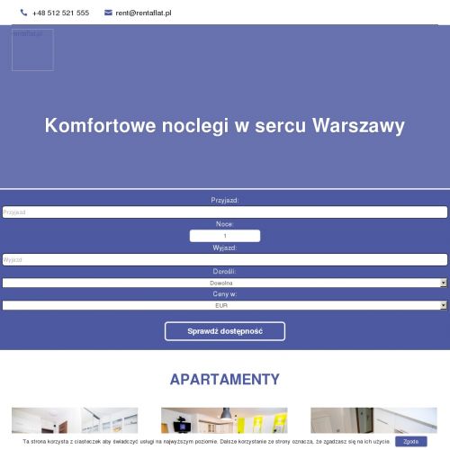 Kawalerka na dobę - Warszawa