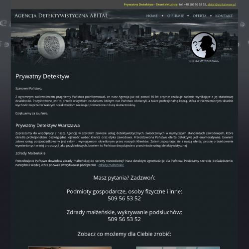 Usługa detektywistyczna w Warszawie