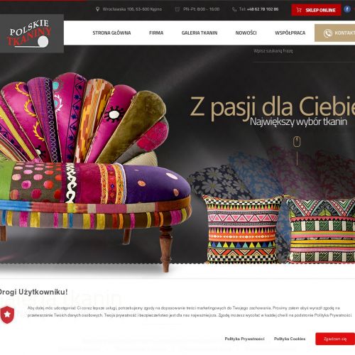 Hurtownia materiałów obiciowych w Kępnie