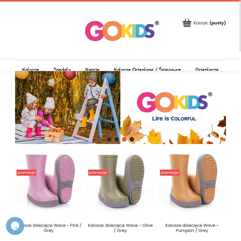 Kalosze piankowe ocieplane dla dzieci