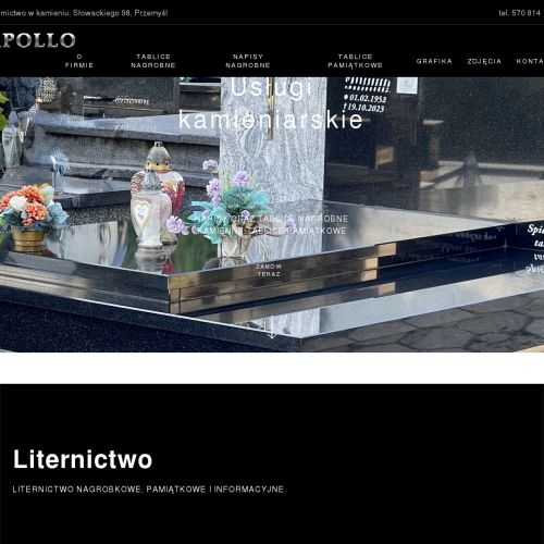 Napisy na płycie granitowej cena w Rzeszowie