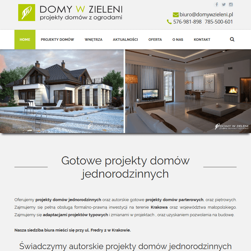 Projekty budynków jednorodzinnych - Kraków