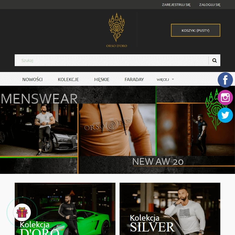 Dresy zwężane męskie