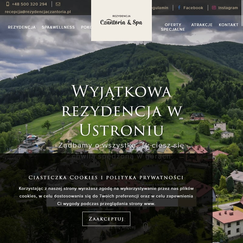 Czantoria nocleg w Ustroń