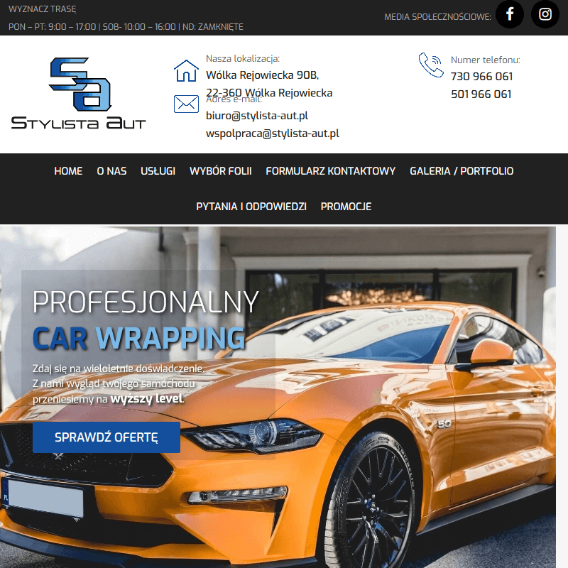 Oklejanie aut - Zamość