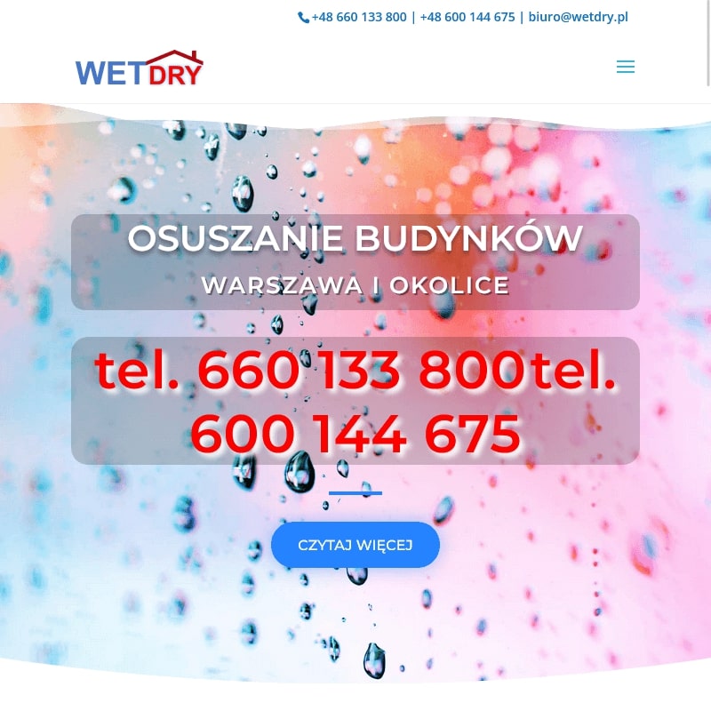 Warszawa - osuszanie mieszkań