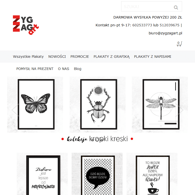 Plakaty na ścianę z napisami